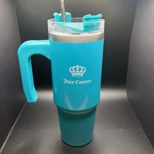 Juicy Couture Travel Style Fashion Water Bottle - Teal - 31.5oz
